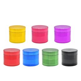 Smooth Shop Herb Grinder Herb Fumer Grinder Multi-couleur 56 mm 4Layers Tobacco Grinder Aluminium Alloy Diamond Teeth dents Spices Crusher Wholesale Bong Dab Rig