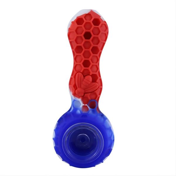 Smooth Shop Pipe Accessory Tobacco Pipes Bee Honeycomb Pipe Silicicon Glue Gluer Bowl Cigarette Backet Bong Bong Dab Rig