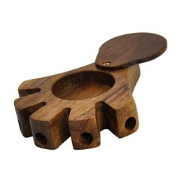 roken accessoires houten tabakspijpen 5 Joint Houder Houten Palm Vorm Niveau Vijf Sigaret Rollende Kegel Pijp Houder Met Stash Case Rook kit