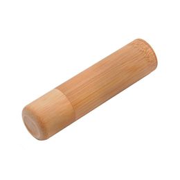 Smoke Storage Accessoire Roll Tray Natural Bamboo Stash Jar Pill Box Twee Grootte Handgemaakte droog kruidenopslagpotjes Afdichting Container Tabaksrookgereedschap