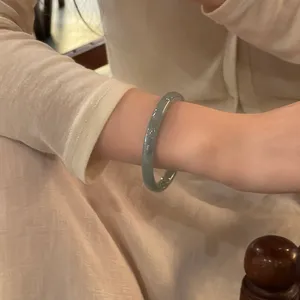 Bracelet de style antique gris fumé pour femmes, nouveau style chinois, design simple et haut de gamme
