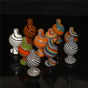 Roken 25mm Kleurrijke Glas Bubble Carb Cap met Dikke Pyrex Tops Ball Caps voor Domeless Quartz Banger Nagels waterleidingen