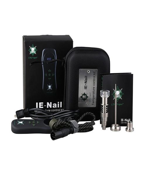 Accesorios para fumar 100 Auténtico original LTQ Vapor IE Nails Dispositivo híbrido Quatz Dab E Nail para cera Hierba seca Control de temperatura8466989