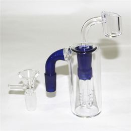 Accessoires pour fumeurs 14mm-14mm mâle femelle cendrier en verre avec quartz banger tabac bol d'herbes sèches récupérateur cendriers pour tuyaux de bangs d'eau