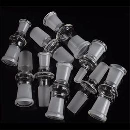 ACCESSOIRES SUMELLES 18 styles Adaptateur en verre Femelle Male Joint de 10 mm 14 mm 18 mm Adaptateurs pour les bangs en verre