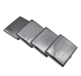 Accessoires pour fumeurs 20 pièces de boîte à cigarettes en acier inoxydable pour boîte en métal super mince