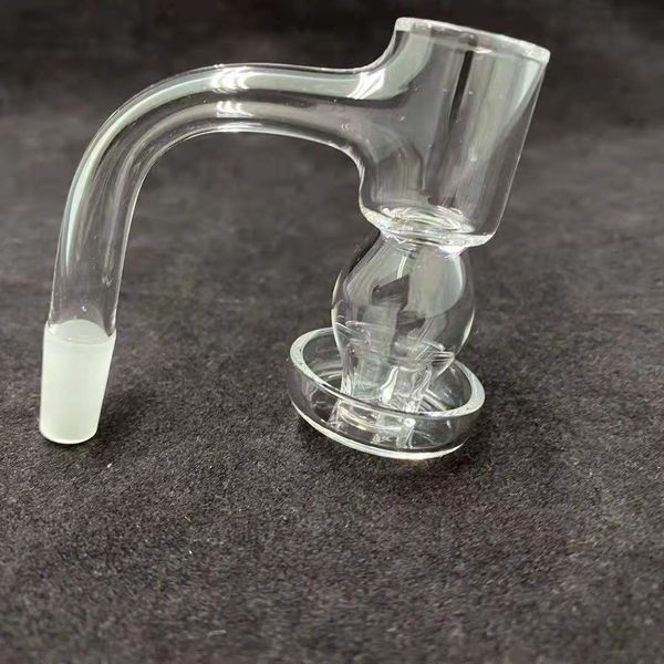 Accessoires pour fumeurs Mini clou à quartz Terp Slurper entièrement soudé de 20 mm avec clous à vide biseautés sans dôme de 2 mm d'épaisseur pour bangs en verre