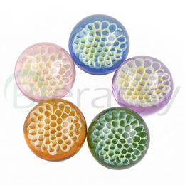 Accessoires pour fumer 22mm nid d'abeille Terp perles verre solide marbre pilule perles pour Slurpers mélangeur Quartz Banger ongles Bongs plates-formes