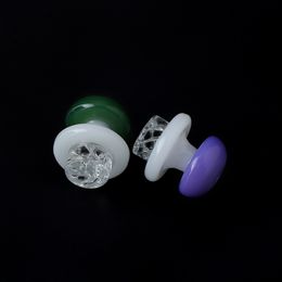 Roken Accessoires 30 mm OD Mushroom Glass Spinning Carb Cap voor afgeschuinde rand Flat Top Dikke Quartz Banger Nails