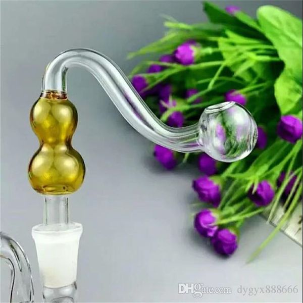 Accessoires pour fumeurs Un pot de gourde en verre Bangs en gros Tuyaux de brûleur à mazout Tuyaux d'eau Tuyaux en verre Plates-formes pétrolières