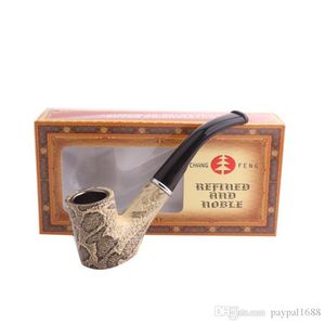 Accessoires pour fumeurs Bronze Fleur Résine Fond Plat Marteau Vieux Portable Noir Queue Tuyau Buse