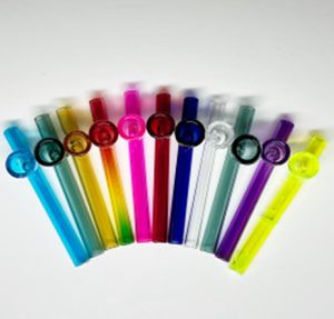 Accesorios para fumar Color Espiral Paja Venta al por mayor Tubos de vidrio Botellas de agua de vidrio 10 mm 10 cm