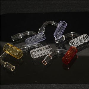 Roken Accessoires Gekleurde 14 MM 18mm Quartz Banger voor Glas Bong Oliebrander Water Pijp Vrouw 14.5mm DAB Rigs Glasleidingen