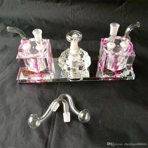 Accesorios para fumar Cachimba ligera con alcohol de doble refinación, Vidrio, Accesorios para pipas para fumar, Venta al por mayor,