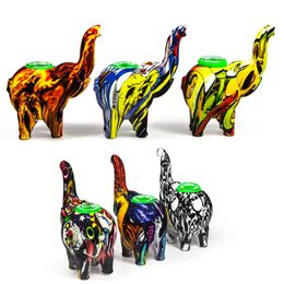 Acessórios para fumar Cachimbo de silicone elefante atacado cachimbos de vidro multicolor pirex queimador de óleo tubos retos tubos de mão sp338