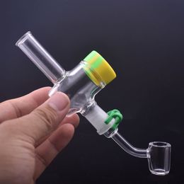 Rookaccessoires Glasvanger Ash Catcher Oil Burner Kit met 4 mm Quartz Banger Nail voor water Dab Rig Bong