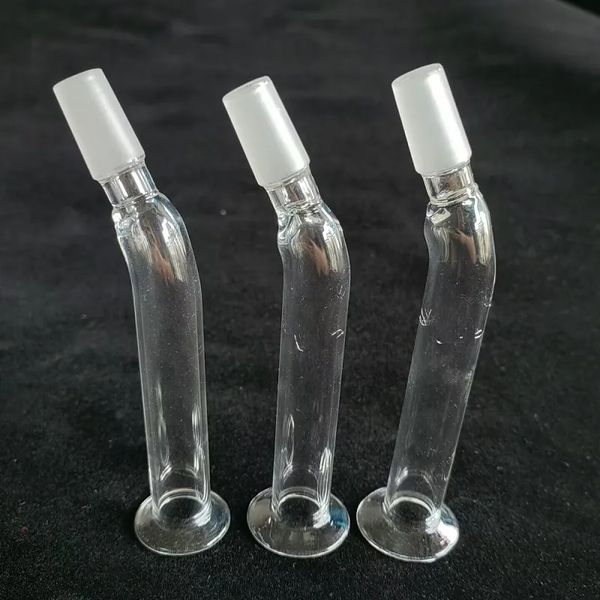 Accessoires pour fumeurs Embout buccal en verre 14,5 mm Longueur mâle 5,5 pouces Accessoire de connexion pour pipe à eau en verre