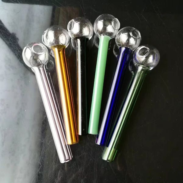 Accessoires pour fumeurs Pipe en verre Helix, Accessoires de bangs en verre Tuyaux en verre de brûleur à mazout uniques Tuyaux d'eau Tuyaux en verre Plates-formes pétrolières Fumer avec Dro