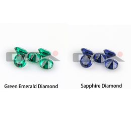 Rookaccessoires Green Emerald Diamond/Sapphire Shaped Diamond Insert 6mm 10mm Terp Pearls Voor Afgeschuinde Rand Quartz Banger Nails Glazen Water Bongs Dab Rigs Pijpen