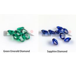 Rookaccessoires Green Emerald Diamond/Sapphire Shaped Diamond Insert 6mm 10mm Terp Pearls For Fulll Weld Quartz Banger Nails Glass Water Bongs Dab Rigs Pipes