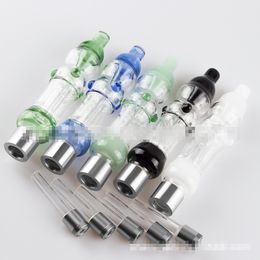 Raucherzubehör Mini-Glas-Nector-Kollektor-Kit Innere Perc-Mundstücke mit 10-mm-Quarznagel