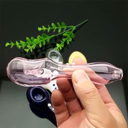 Accesorios para fumar nueva Europa y América pipa de vidrio burbujeador pipa de fumar agua Bong de vidrio olla de humo de vidrio multicolor