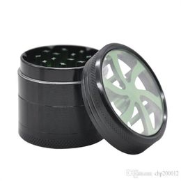 Accessori per fumatori Nuovo mulino per smog in lega di alluminio a forma di ruota da 50 mm di diametro a quattro strati