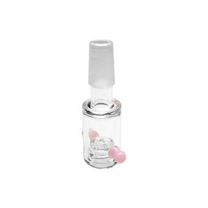 Roze oorglaskom voor waterpijp - past op 14 mm mannelijke gezamenlijke kommen, stijlvol rookaccessoire