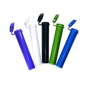 Accessoires pour fumeurs Tube Doob en plastique Étanche Hermétique Odeur Preuve d'odeur Cigarette Stockage solide Scellage Conteneur d'herbes Pilulier Tube de papier à rouler