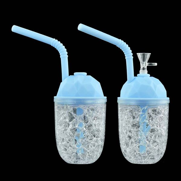 Accesorios para fumar Taza de bebida de forma redonda Pipa de agua de vidrio Tubo de cachimba Bong Plataforma DAB