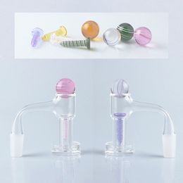 Ensembles d'accessoires pour fumeurs Incloud Blender Bottom Terp Slurper Quartz Banger Nails Avec Perles De Verre Et Vis