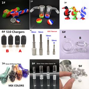 Accessoires pour fumeurs Écrans de tuyaux en acier inoxydable titane épais Filtres à tamis pour pipes à fumer Maille filtrante Pyrex Brûleur à mazout Bongs en silicone à pointe de quartz