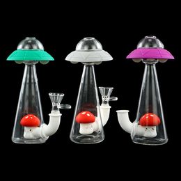 Roken Accessoires YHSWE UFO Vorm Siliconen Bong Waterpijp Waterpijp Glazen Pijpen Dab Rig Tabak ZZ