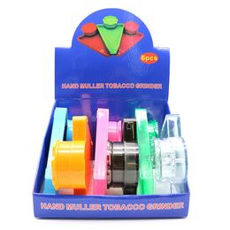 Roken Accessoires Driehoek Plastic Sigarettenmolen Multicolor Optionele 2-laags tabaksleuter Set voor Bong