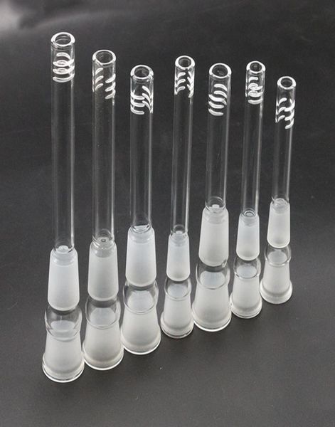 Accessoire pour fumer 18 mm Verre Downstem Diffuseur Réducteur tige vers le bas pour s Water Bongs avec 6 Cuts6436826