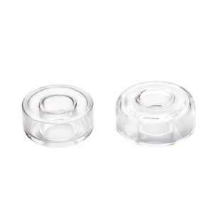 Rookaccessoire 2 stks 22 mm 25 mm Hybride kwarts Dish Bowl Glas Vervanging voor elektrisch titanium Enail nagel nectar wax collector DAB rig accessoire
