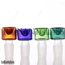 Bol en verre accessoires pour fumer bol en verre 14mm et 19mm poignée commune mâle belle pièce de bol à glissière pour conduites d'eau de bangs