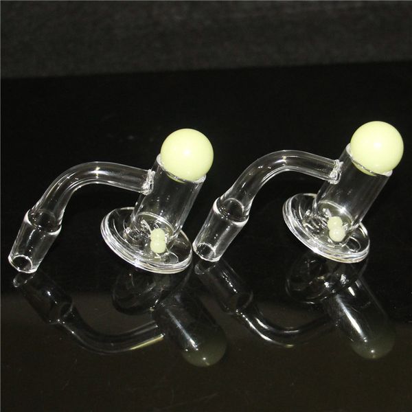 Smoking Blender Spin Quartz Banger Nail Terp Slurper Borde biselado clavos de cuarzo 10 mm 14 mm Junta macho 45 90 grados para tubería de agua de vidrio dab rig bong