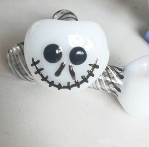 Pipes à main en verre soufflé pour fumer Cuillère en verre Pyrex style Halloween Mini petit bol Pipe Pièces de pot uniques