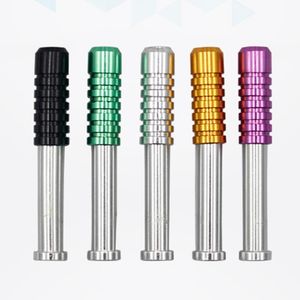 Roken kleurrijke aluminium legering droge kruid tabak sigarettenhouder catcher proever bat draagbare lente expansie innovatieve mini filter dugout een hitter tip