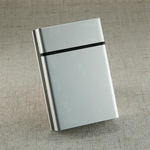 Fumar Caja de cigarrillos de plástico de aluminio colorido Diseño innovador portátil Caja de almacenamiento de tabaco de hierbas Carcasa exclusiva Cubierta con tapa a prueba de humedad Estuche de almacenamiento DHL