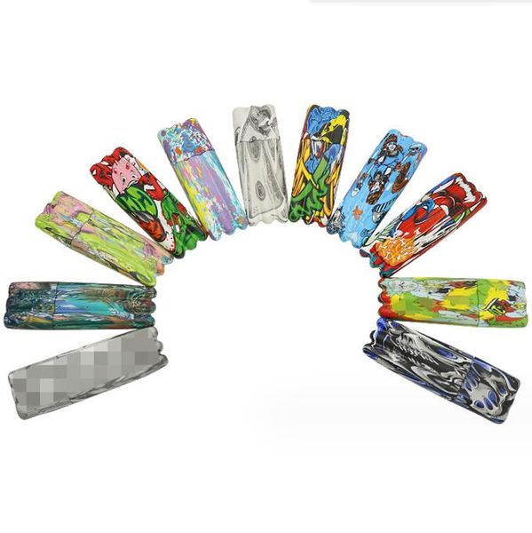 Fumer coloré Doob étui à cigarettes Tube en plastique tabac pré-roulé porte-cigare à rouler stockage trois Branches joint boîte de rangement accessoires d'outils