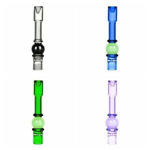 Fumer Coloré À La Main Portable Pyrex Filtre À Écran En Verre Épais Herbe Sèche Tabac Preroll Porte-Cigarette One Hitter Catcher Embouchure Pipe À Main DHL Gratuit