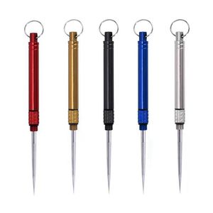 Fumer coloré en alliage de métal bâton de cigare narguilé Shisha bol filtre trou aiguille tige herbe sèche tabac cigarette support de nettoyage crochet Poker ongles pointe paille Dabber