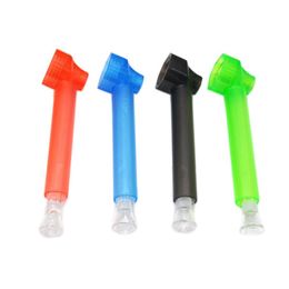 Fumar Plástico Colorido Portátil DIY Hierba Seca Filtro de Tabaco Botella de Agua Bong Down Stem Diseño Innovador Titular de Cigarrillos Handpipes Alta Calidad DHL