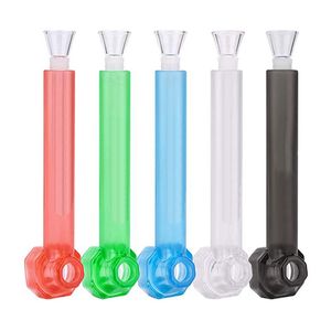 Roken kleurrijk plastic draagbare DIY droog kruid tabaksfilter Waterbottle Bong Down STEM Innovatief ontwerp Sigarettenhouder Handpijpen Hoge kwaliteit DHL Gratis