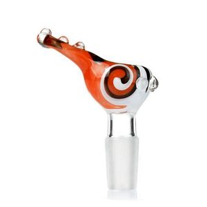 Fumer Coloré Perruque Wag Poignée Antidérapante Verre Épais 14 MM 18 MM Interface Mâle Joint Bong Pipe À Eau Pipe À Main Bol Sèche Herbe Tabac Bubbler Oil Rigs Conteneur