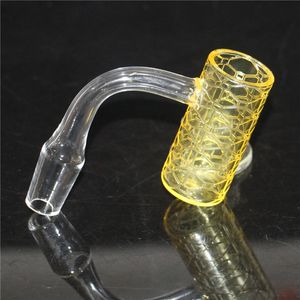 Rokende Diep Carving Patroon Domeloze Nail Bangers Orion Random Color Quartz Banger voor glazen bongs Waterleidingen DAB RIGS