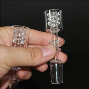 fumar Diamante Nudo Cuarzo Enail Banger Traje para 20 mmOD Calentador de bobina 14 mm Macho Mujer Cuarzo Uñas Tubos de agua de vidrio Plataformas