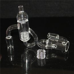 Rokende diamanten lus knoop kwarts banger domeloze nagel recycler kwarts knallers 14 mm man met glazen kogel koolhydraten voor bong